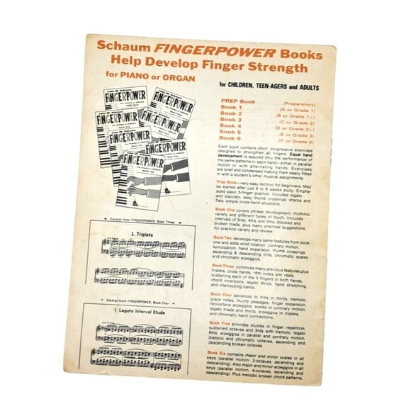 Vintage John W. Schaum Piano Course & Fingerpower Instructional Books Set - Picture 7 of 7